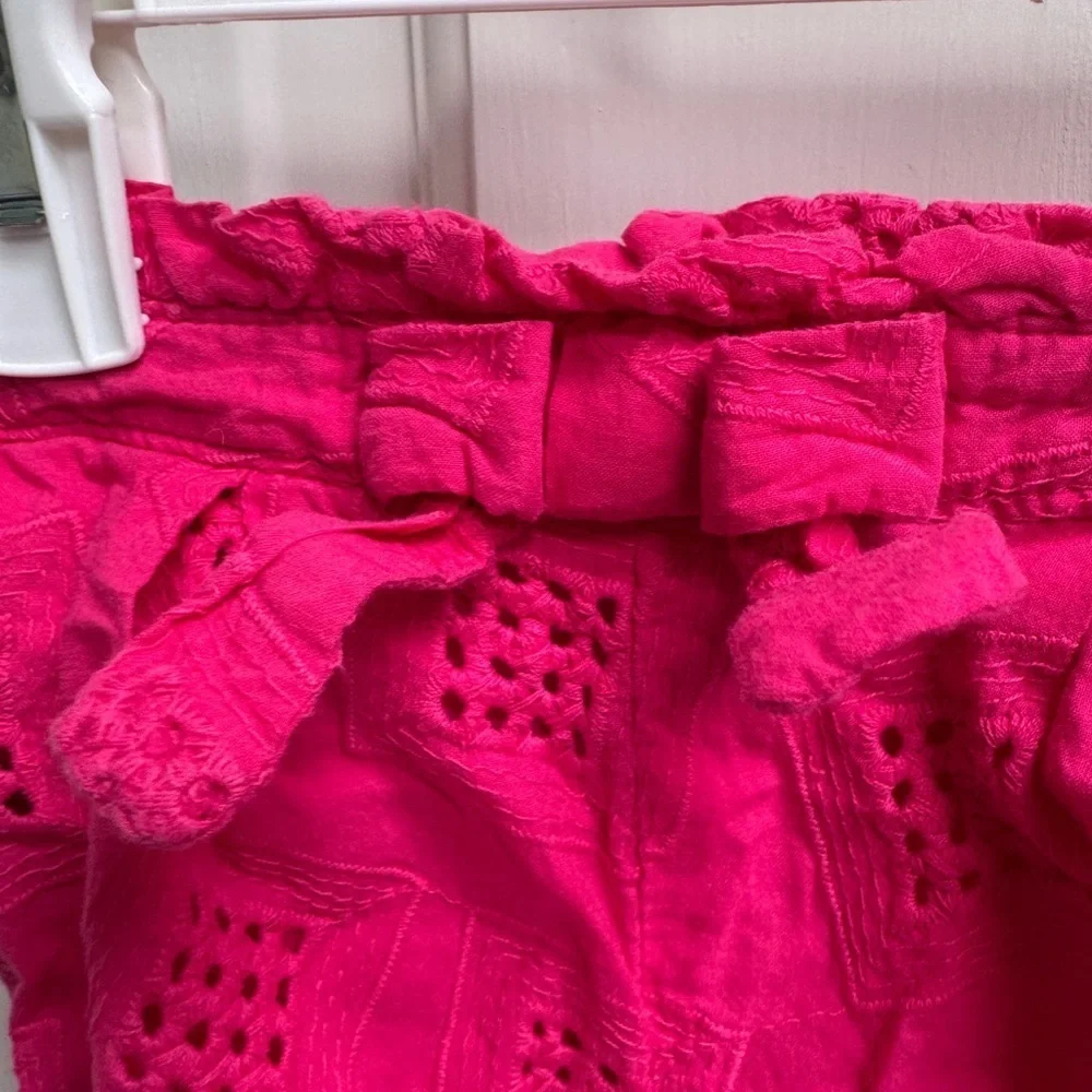 OshKosh B'gosh 2T Girls Hot Pink Eyelet Casual Pants